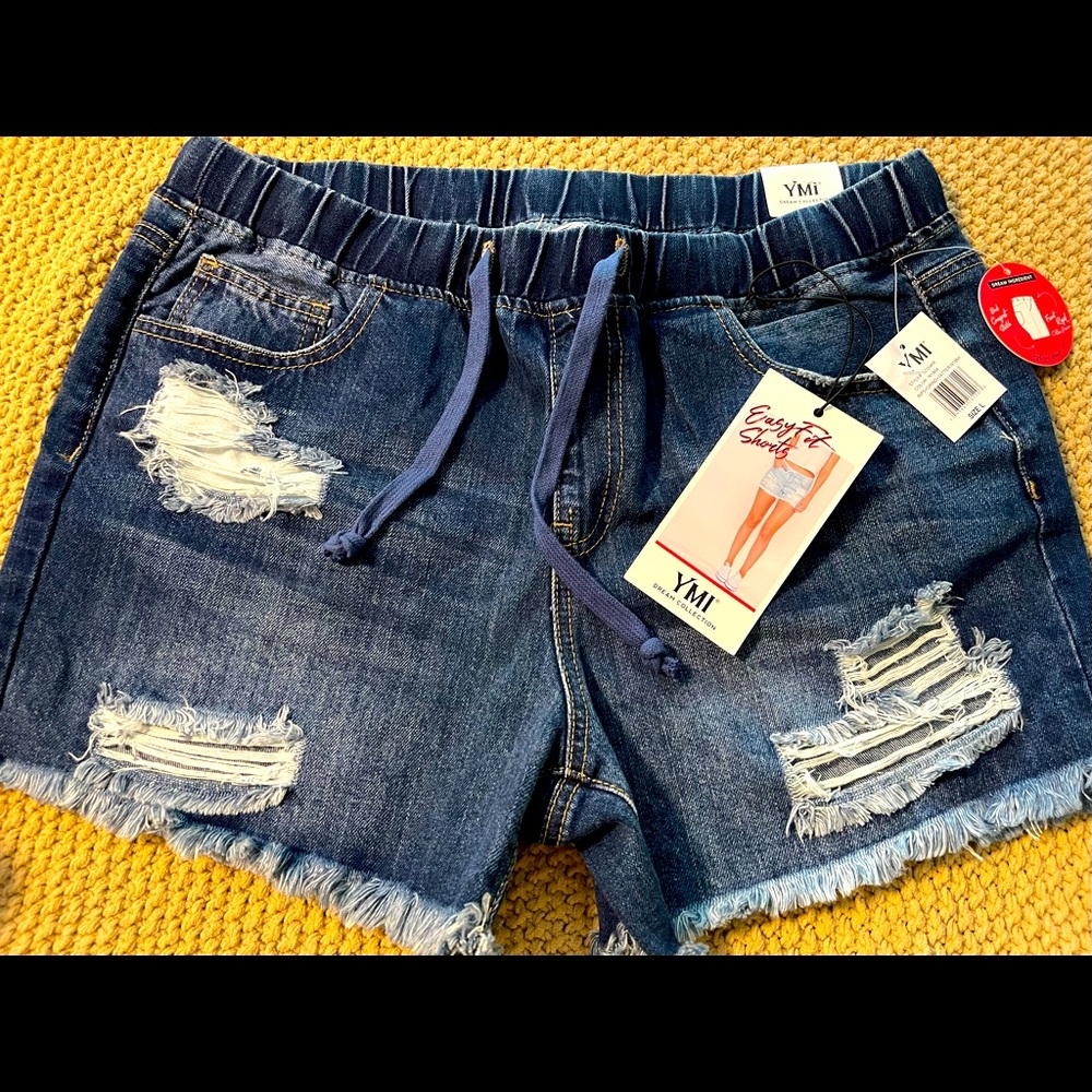 NWT Destructed YMI jean shorts
